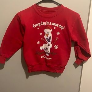 Disney Olaf sweater, small , kid size , 50% Cotten 50% polyester